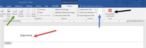 alternating headers in word.